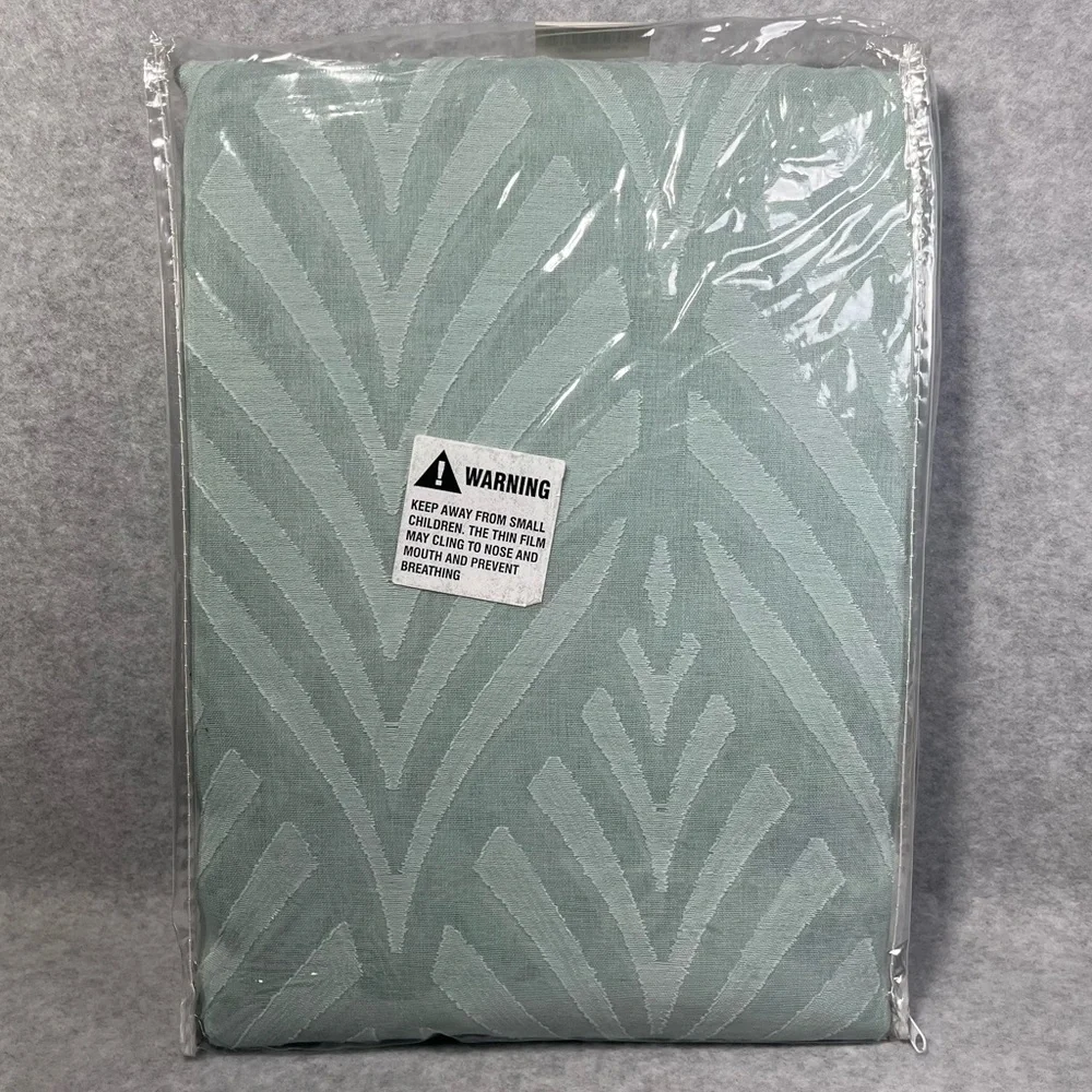Chanasya Premium Leaf Voile Sheer Curtains‎ 2-Panel Light Filtering 52 x 84 Sage